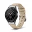 MYBANDZ Elegáns bőróraszíj Galaxy Watch 4-5-6-7/bézs(ezüst csat)/ 20mm