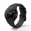 MYBANDZ Elegáns bőróraszíj Galaxy Watch 4-5-6-7/fekete(fekete csat)/ 20mm