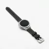 MYBANDZ Elegáns bőróraszíj Galaxy Watch 4-5-6-7/fekete(fekete csat)/ 20mm