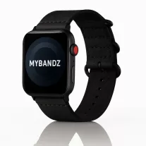 Apple Watch vintage bőróraszíj-fekete 44/45/46 és 49 mm