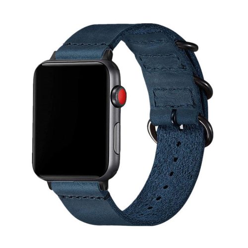 Apple Watch vintage bőróraszíj-kék 42/44/45 és 49 mm