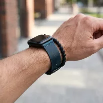 Apple Watch vintage bőróraszíj-kék 44/45/46 és 49 mm