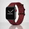 Apple Watch vintage bőróraszíj-piros 44/45/46 és 49 mm