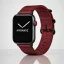 Apple Watch vintage bőróraszíj-piros 44/45/46 és 49 mm