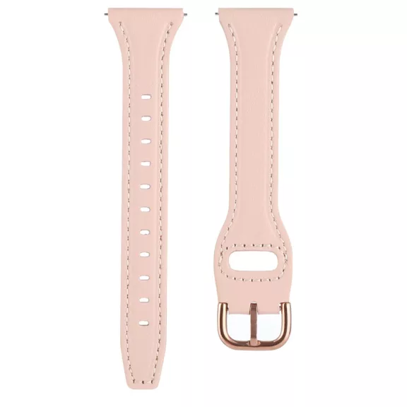 MYBANDZ Elegáns slim bőróraszíj rosegold csattal /púder/20mm