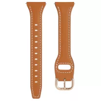   MYBANDZ Elegáns slim bőróraszíj rosegold csattal /barna/20mm