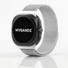 Mybandz Milánói mágneses fém óraszíj-ezüst/Samsung Galaxy Watch Ultra