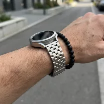 MYBANDZ Engineer fém óraszíj /ezüst / 20mm