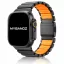 Apple Watch Force fém óraszíj /fekete-narancs/ 44/45/46/49 mm