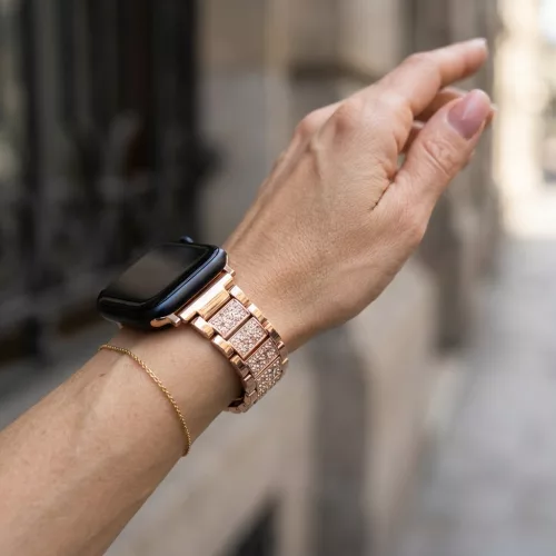 Apple Watch DIamond fém szíj / rosegold / 40/41 és 42mm