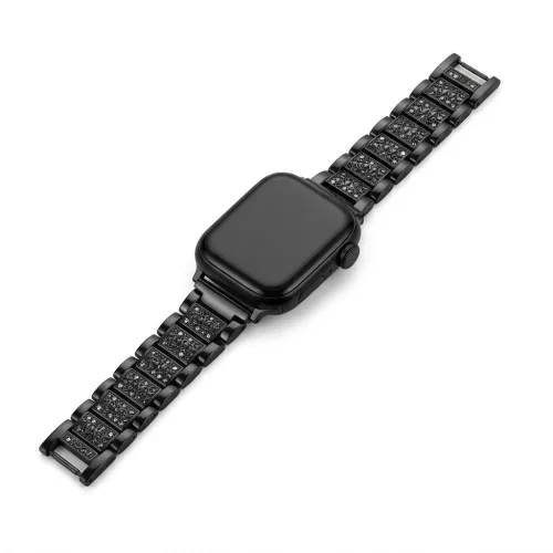 Apple Watch DIamond fém szíj / fekete / 40/41 és 42mm