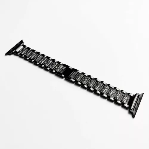 Apple Watch DIamond fém szíj / fekete / 40/41 és 42mm