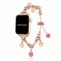 Apple Watch PawCharm fém szíj / rosegold / 40/41 és 42mm