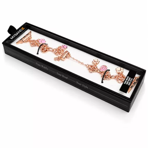 Apple Watch PawCharm fém szíj / rosegold / 40/41 és 42mm