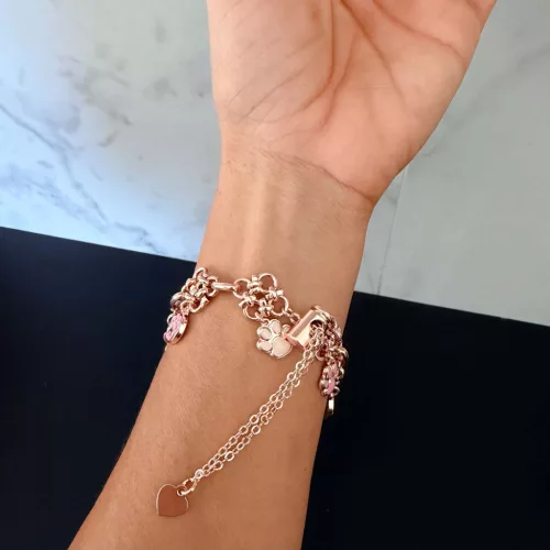 Apple Watch PawCharm fém szíj / rosegold / 40/41 és 42mm