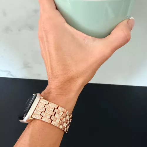 Apple Watch CrossLink fém szíj / rosegold/ 40/41 és 42mm