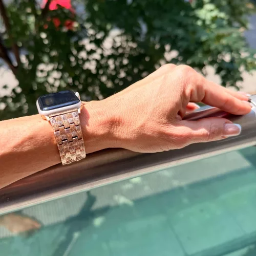 Apple Watch CrossLink fém szíj / rosegold/ 40/41 és 42mm