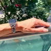 Apple Watch FloralCharm fém szíj / ezüst / 40/41 és 42mm