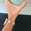 Apple Watch FloralShine fém szíj / rosegold/ 40/41 és 42mm