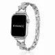 Apple Watch FloralShine fém szíj / ezüst / 40/41 és 42mm