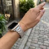 Apple Watch DIamond fém szíj / ezüst / 40/41 és 42mm
