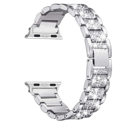 Apple Watch DIamond fém szíj / ezüst / 42/44/45/49