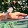 Apple Watch CrystalLace fém szíj / ezüst / 42/44/45/49