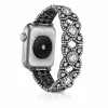 Apple Watch CrystalLace fém szíj / fekete / 42/44/45/49