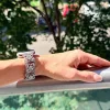 Apple Watch CrystalLace fém szíj / fekete / 42/44/45/49