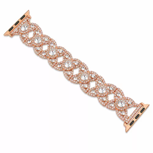 Apple Watch CrystalLace fém szíj / rosegold / 42/44/45/49