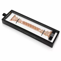 Apple Watch FloralShine fém szíj / rosegold/ 42/44/45/49