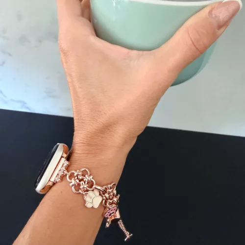 Apple Watch PawCharm fém szíj / rosegold / 42/44/45/49