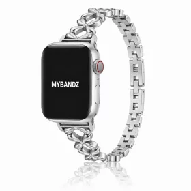 Apple Watch FloralCharm fém szíj / ezüst / 42/44/45/49