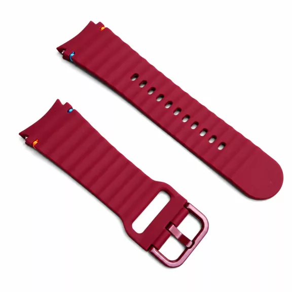 MYBANDZ Waves szilikon óraszíj-bordó/Samsung Galaxy Watch 4-5-6-7