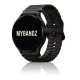 MYBANDZ Waves szilikon óraszíj-fekete/Samsung Galaxy Watch 4-5-6-7