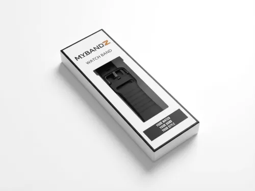 MYBANDZ Waves szilikon óraszíj-fekete/Samsung Galaxy Watch 4-5-6-7