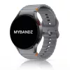 MYBANDZ Waves szilikon óraszíj-sötétszürke/Samsung Galaxy Watch 4-5-6-7
