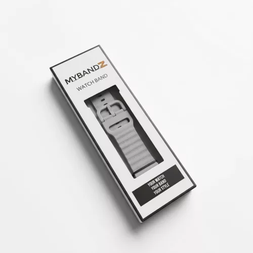 MYBANDZ Waves szilikon óraszíj-világosszürke/Samsung Galaxy Watch 4-5-6-7