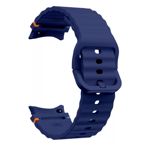 MYBANDZ Waves szilikon óraszíj-mélykék/Samsung Galaxy Watch 4-5-6-7