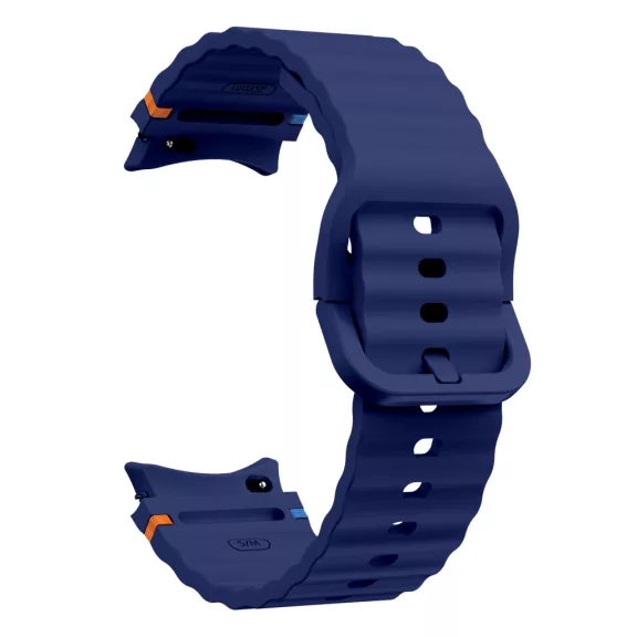 MYBANDZ Waves szilikon óraszíj-mélykék/Samsung Galaxy Watch 4-5-6-7