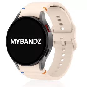   MYBANDZ Waves szilikon óraszíj-púder/Samsung Galaxy Watch 4-5-6-7