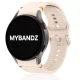 MYBANDZ Waves szilikon óraszíj-púder/Samsung Galaxy Watch 4-5-6-7