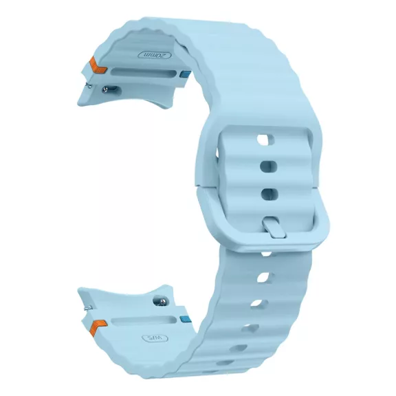 MYBANDZ Waves szilikon óraszíj-babakék/Samsung Galaxy Watch 4-5-6-7