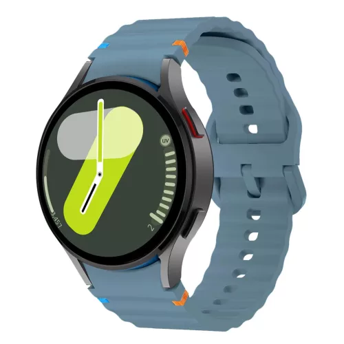 MYBANDZ Waves szilikon óraszíj-szürkéskék/Samsung Galaxy Watch 4-5-6-7