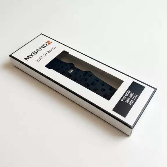 Apple Watch Paw szilikon óraszíj/fekete/40/41 és 42mm
