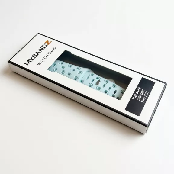 Apple Watch Paw szilikon óraszíj/babakék/40/41 és 42mm
