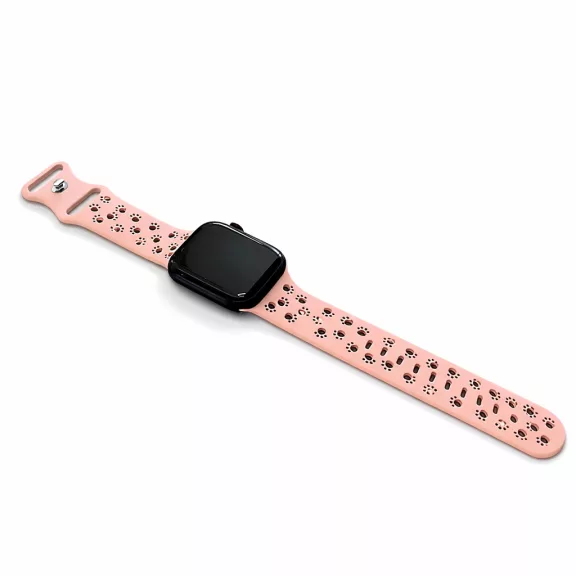 Apple Watch Paw szilikon óraszíj/púder/44/45/46/49 mm