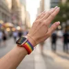 Apple Watch rugalmas szövet óraszíj /élénk szivárvány/ 40/41 és 42mm