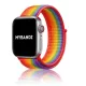 Apple Watch rugalmas szövet óraszíj /élénk szivárvány/ 44/45/46/49 mm
