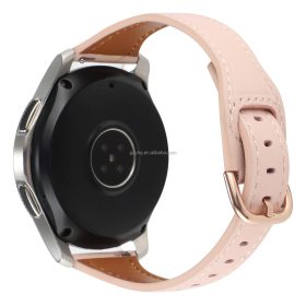   MYBANDZ Elegáns slim bőróraszíj rosegold csattal /púder/22mm